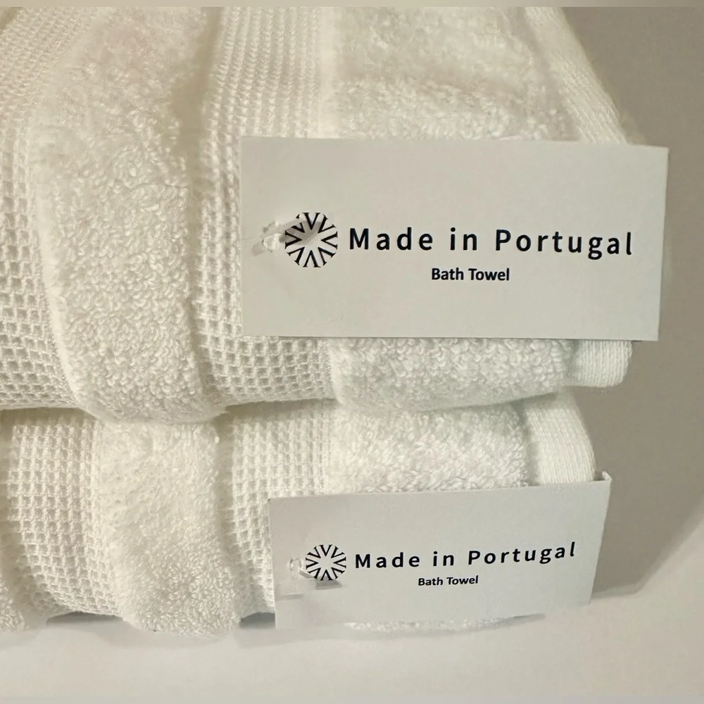 🎁VILLAFELPOS Spa Collection - Cotton Bath Towel Set - SEVEN (7) Pieces - White